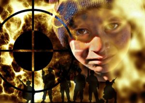 guerra primo piano bambino