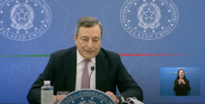 Draghi in conferenza stampa - caro bolletta