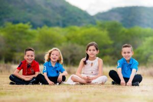 bambini all'aperto