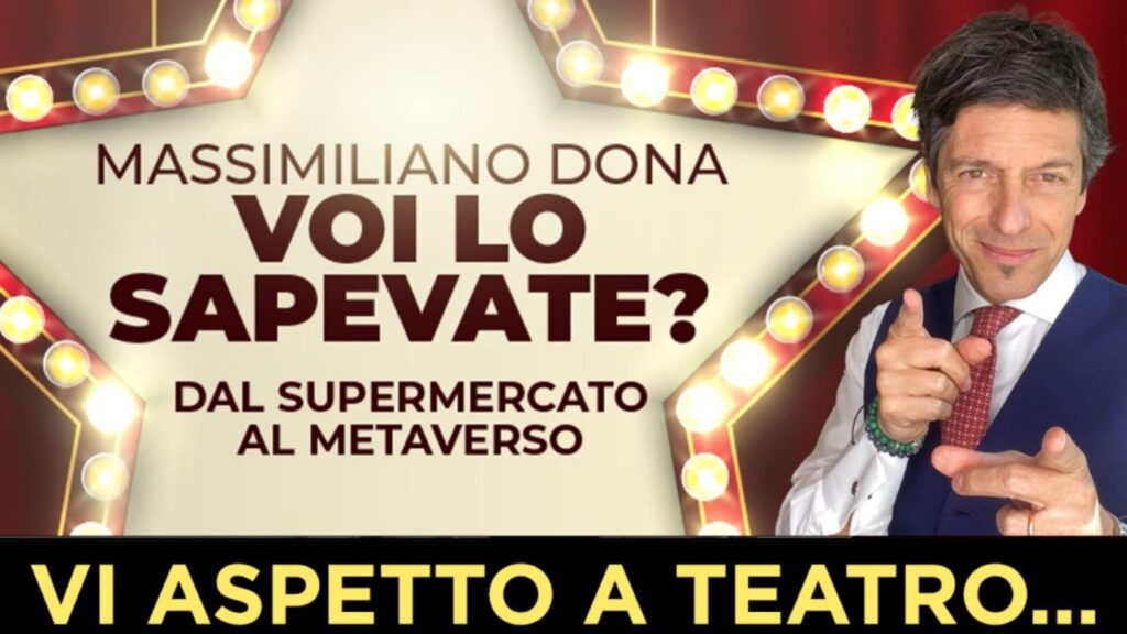 Dai social al teatro, Massimiliano Dona porta in scena trappole e falsi miti del supermercato