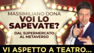Dai social al teatro, Massimiliano Dona porta in scena trappole e falsi miti del supermercato