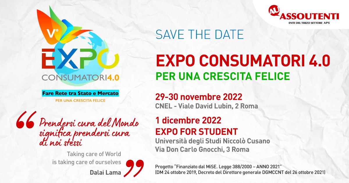 save the date 5 expo consumatori