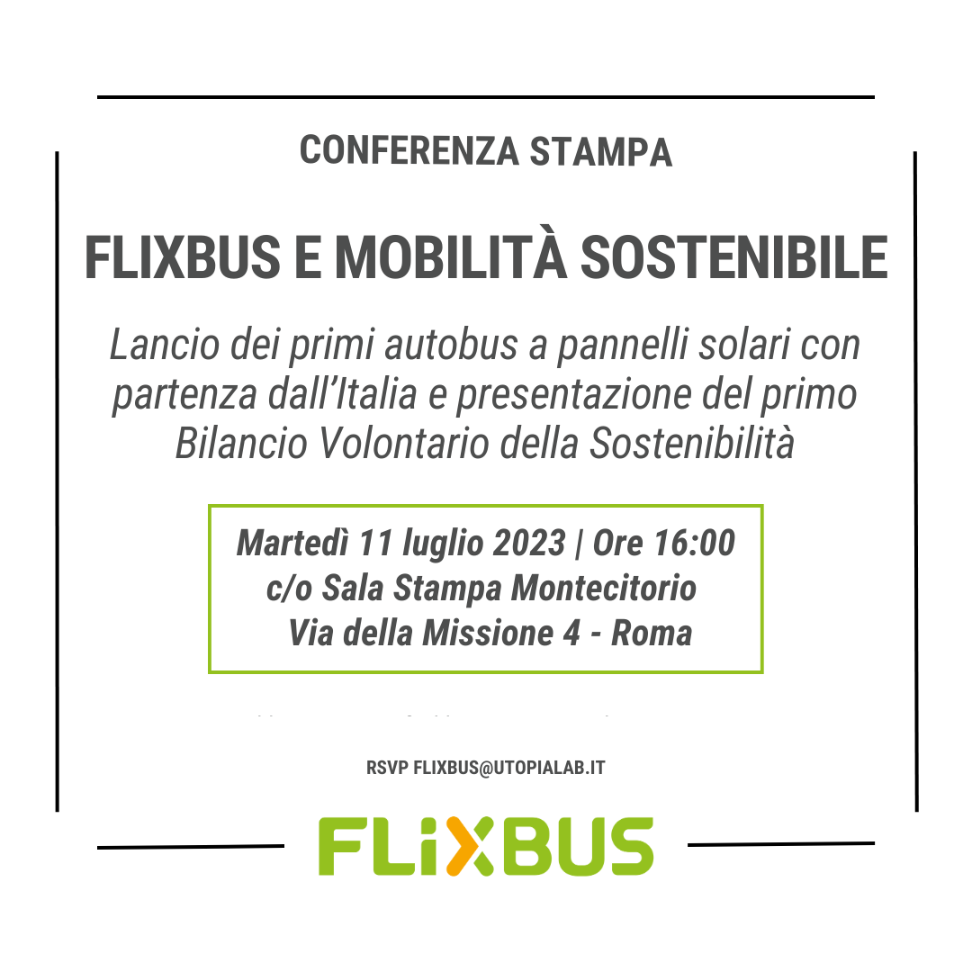 Flixbus e mobilità sostenibile