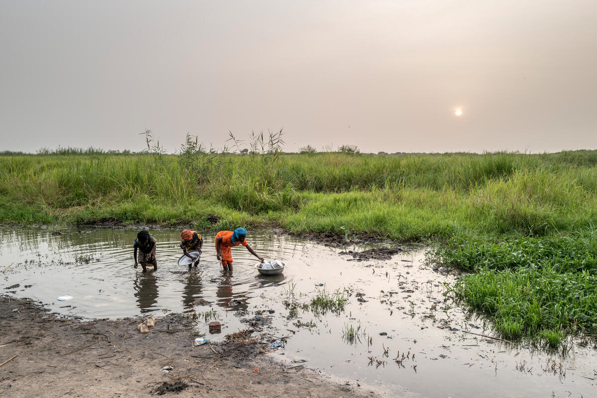 Chad. Lake Chad border region hosts refugees and internally displaced Chadians
