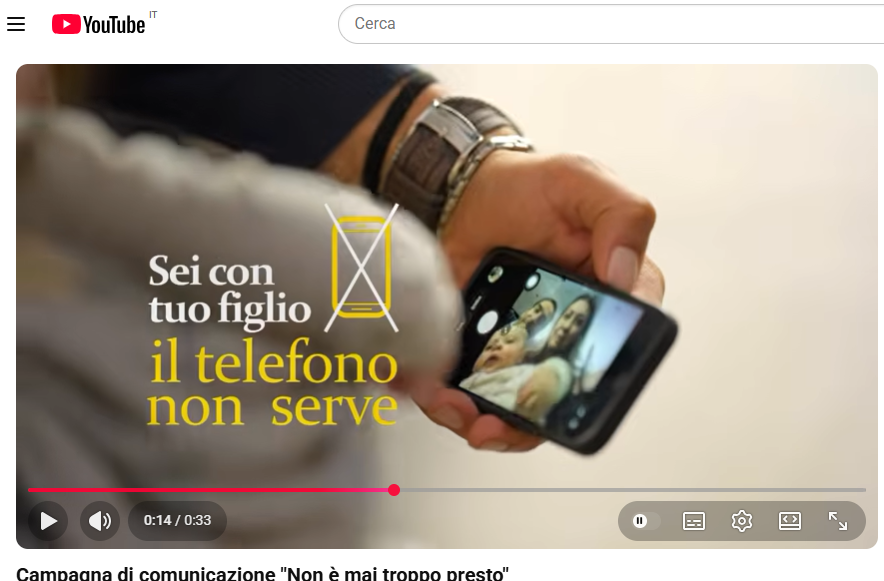 immagine campagna di comunicazione su youtube