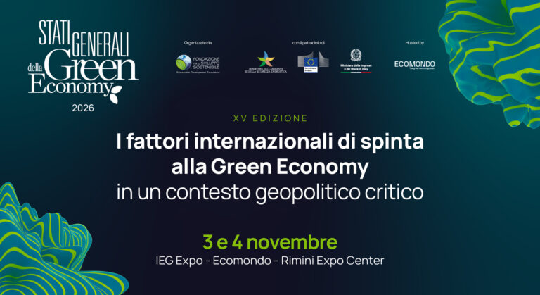 3-4 novembre, gli Stati Generali della Green Economy a Ecomondo